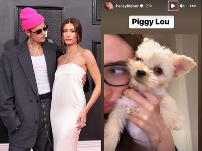 Justin and Hailey Bieber introduce new puppy named Piggy Lou