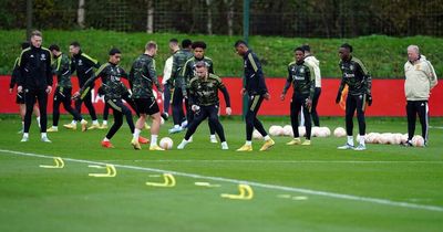 Manchester United training squad vs Real Sociedad as two key forwards absent