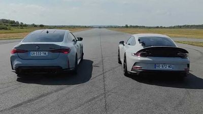 BMW M4 CSL Vs. Porsche 911 GT3 Touring Drag Race Is Pretty Close