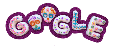 Google Doodle celebrates Day of the Dead with sugar skull cookies logo