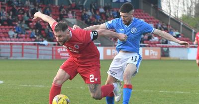 Stranraer star is praying for clear scan results after horror injury