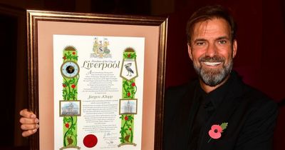 Jurgen Klopp awarded Freedom of Liverpool