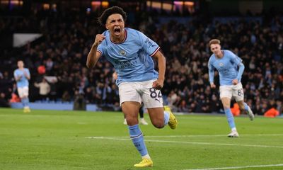 Joy for Rico Lewis as Manchester City recover to see off Sevilla