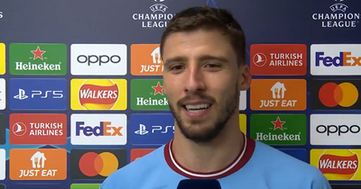 Ruben Dias gives advice to Rico Lewis after breakthrough Man City display