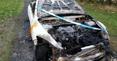 Lanarkshire cops launch investigation after burned out car found in park