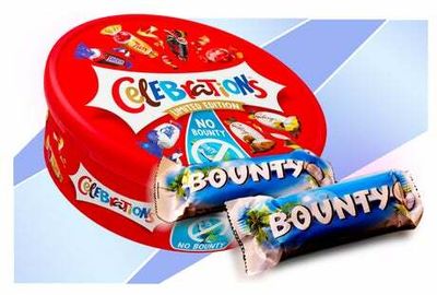 Mars Wrigley to remove Bounty bars from Celebrations chocolate tubs in pre-Christmas trial