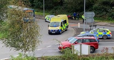 Man on motorbike seriously injured in Cheshire Oaks roundabout crash