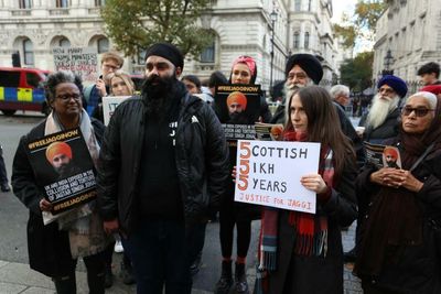 Family of Scot unlawfully detained in India hold Downing Street protest