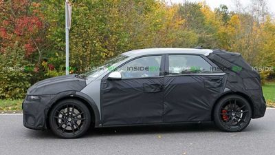 2023 Hyundai Ioniq 5 N Spied With Production Body, Still Under Camouflage