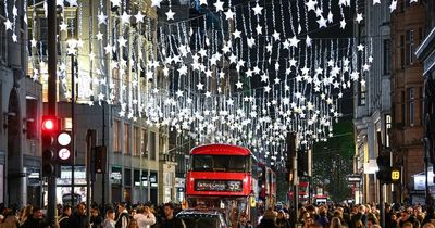 Oxford Street's iconic Christmas lights WON'T be on 24/7 due to energy crisis