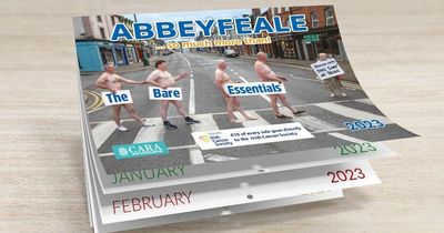 Irish town sees 100 local volunteers strip off for a calendar with proceeds going to both charity and the community