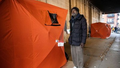 West Loop homeless on edge as city threatens to discard donated tents