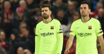Angry Gerard Pique left 'throwing things' in Anfield dressing room after famous Liverpool defeat
