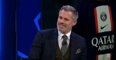 Jamie Carragher's perfect response after Virgil van Dijk jokes with Gary Neville about former Liverpool defender