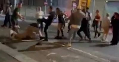 Vicious fight off O'Connell Street sees groups of men throw punches