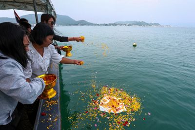 Nursery massacre victim makes final journey to the sea