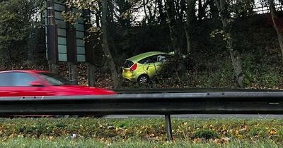 Driver taken to hospital after car goes off road onto embankment off the A19 near Sunderland