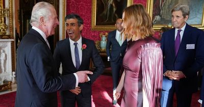 King Charles leaves Stella McCartney flustered with kiss after royal etiquette fail