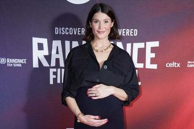 Gemma Arterton debuts baby bump at Raindance Film Festival