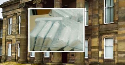 Cops in Lanarkshire discover £83k worth of cocaine stuffed in a bin after car chase