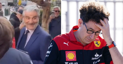 Ex-Ferrari F1 chief and Juventus CEO's response to "Binotto out" request caught on camera