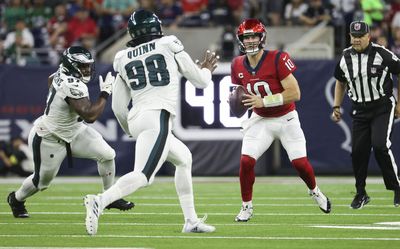 Davis Mills gave his evaluation of Texans offense after loss to Eagles