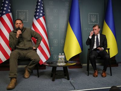 White House's Sullivan visits Kyiv, says 'unwavering' support to continue