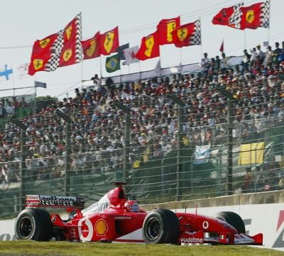 Schumacher's 2003 F1-winning Ferrari up for auction