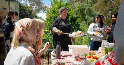 Students reconnect with nature and share a home-grown meal