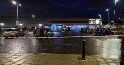Supermarket car park and bus station taped off after gas leak in town centre