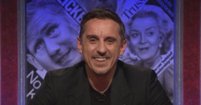 Gary Neville kicks off Have I Got News For You with Liverpool and Phil Neville quips