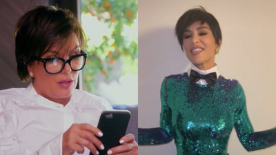 The Kardashians All Dressed Up As Different Eras Of Kris Jenner The Footage Is Chef’s Kriss