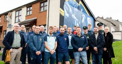 Newtownabbey football club behind new mural which shows 'together everyone achieves more'