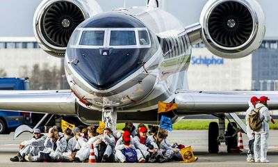 Climate activists arrested after blocking private jets in Amsterdam airport