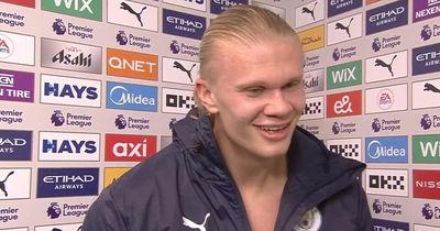 Erling Haaland makes brutally honest admission when asked how he felt before Man City penalty
