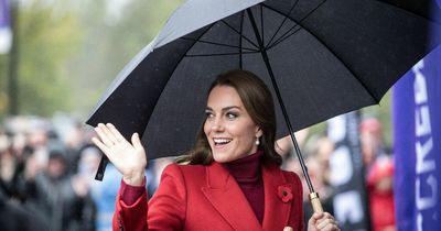 Princess of Wales Kate Middleton visits Wigan as she replaces Prince Harry to watch England's crunch World Cup tie
