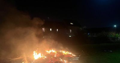 Edinburgh locals concerned as huge bonfire left burning next to kids' park and houses