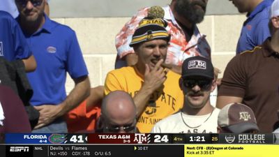 A petty App State fan smoked a cigar at Kyle Field during Texas A&M loss