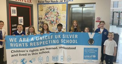 Wishaw school delight after picking up award from UNICEF