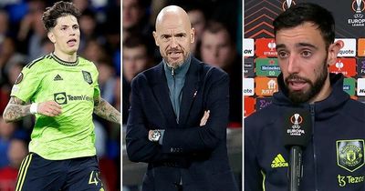 Erik ten Hag punished Alejandro Garnacho before Bruno Fernandes let slip "attitude" woes