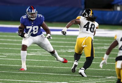 Jason Garrett takes victory lap with Giants LT Andrew Thomas dominating