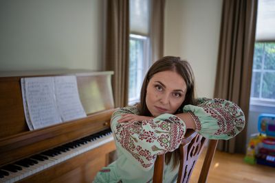 When she left Ukraine, an opera singer made room for a most precious possession