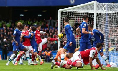 Gabriel boosts Arsenal title dreams with winner to settle spiky derby at Chelsea