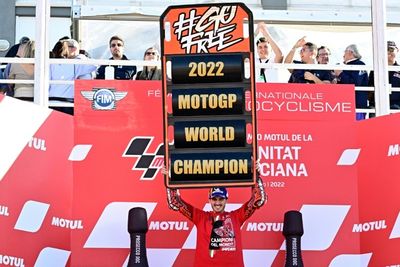 Bagnaia claims MotoGP world title after 'hardest race of my life'