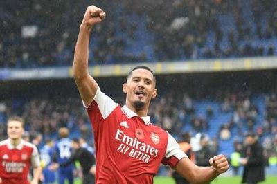 William Saliba wins Pierre-Emerick Aubameyang battle to stop Chelsea striker haunting Arsenal in derby triumph