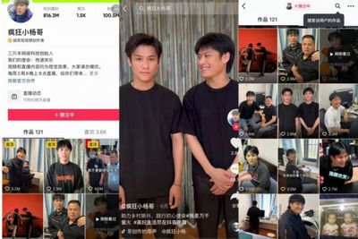 Top influencers on China's version of TikTok are twin brothers with over 100m followers