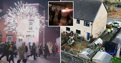 Boy, 17, dies on Bonfire Night as yobs launch fireworks in street in night of terror