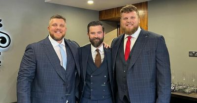 World's Strongest Man Tom Stoltman gets kitted out in new suit with his brother