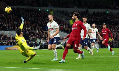 Salah’s double leaves Liverpool enough room to see off Spurs’ late charge