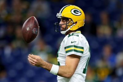 Aaron Rodgers throws 2 red-zone interceptions for first time in career